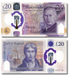 20 funt&oacute;w, Anglia, 2023 (2025), UNC, polimer