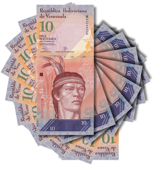 10 Banknoten 10 Bol&iacute;vares, Venezuela, Jahr 2013, UNC 005469 фото