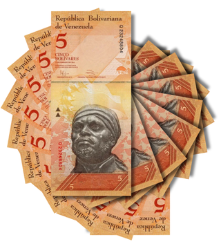 10 banknotes 5 Bolivares, Venezuela, 2011, UNC