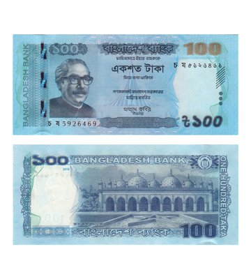 100 Taka, Bangladesz, 2019, UNC