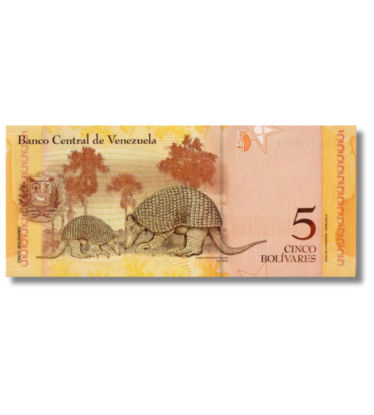 10 billetes de 5 Bol&iacute;vares, Venezuela, 2011, UNC 003673 фото