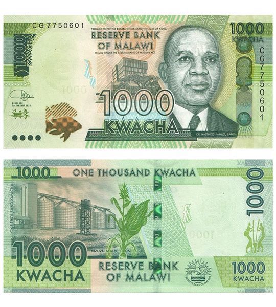 1000 Kwacha, Malawi, 2020, UNC