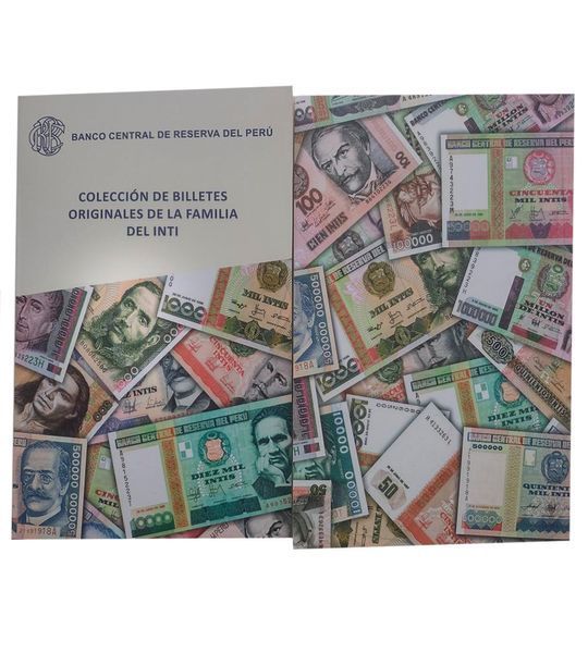 11 банкнот 10 - 1000000 Intis, Перу, UNC in folder 004578 фото 11 банкнот 10 - 1000000 Intis, Перу, UNC in folder 004578 фото