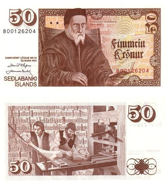 50 Koron, Islandia, 1961, UNC