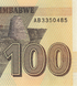 100 Dollars, Зімбабве, 2020 ( 2022 ) рік, UNC 000740 фото 10