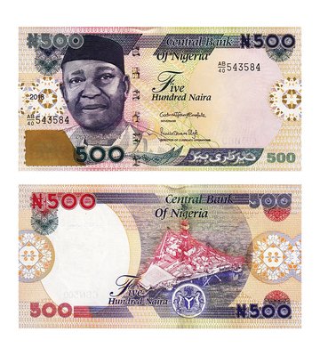 500 Naira, Nigeria, 2018, UNC
