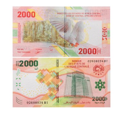 2000 Francs, Afryka Centralna, 2022, UNC