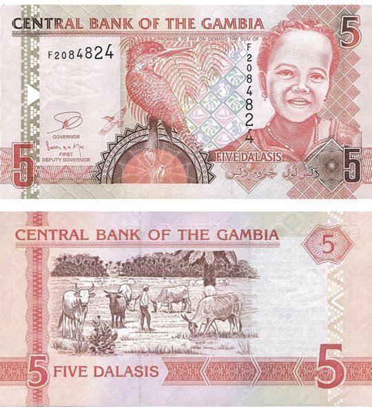 5 Dalasis, Gambia, 2013, UNC