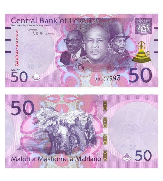 50 Maloti, Lesotho, 2021, UNC