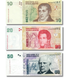 5 banconote 2, 5, 10, 20, 50 pesos, Argentina, 2002&ndash;2012, UNC 005221 фото 5