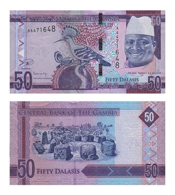 50 Dalasis, Gambia, 2015, UNC