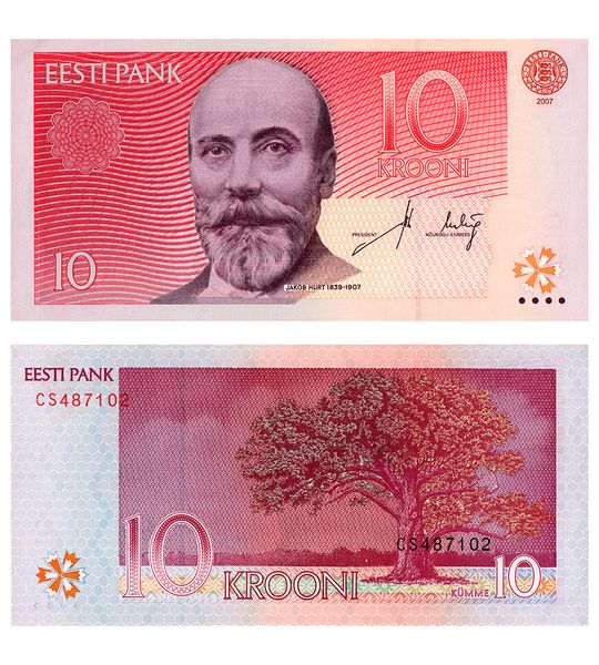 10 Krooni, Estonia, 2007, UNC