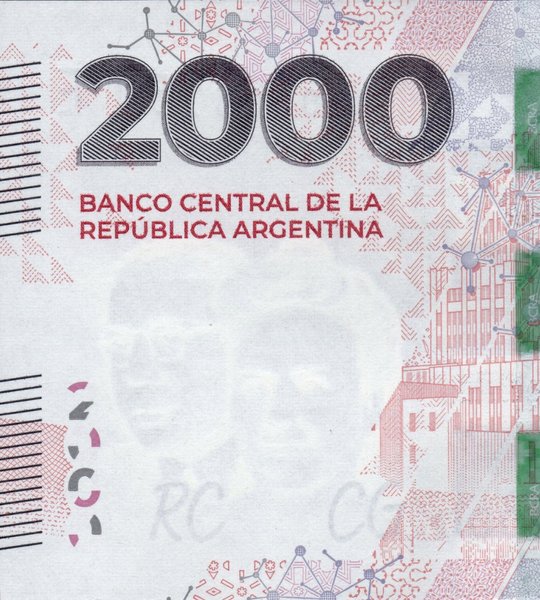 2000 Pesos, Argentina, 2023, UNC 005370 фото
