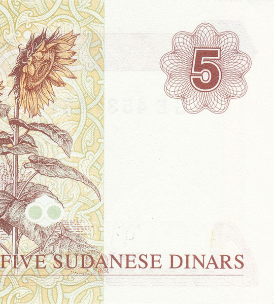 5 dinari, Sudan, 1993, UNC 005320 фото