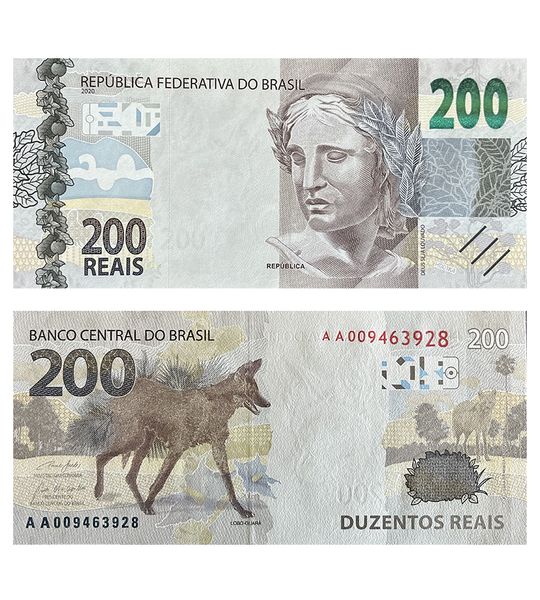 200 Reais, Бразилія, 2020 рік, UNC 001738 фото