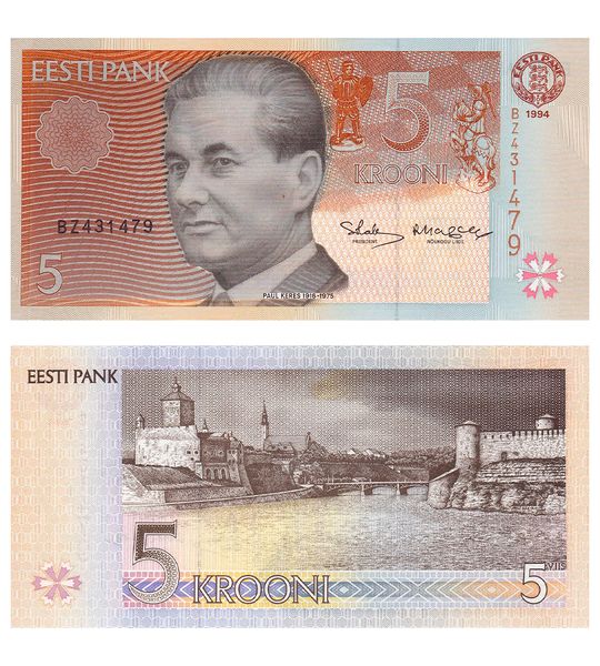 5 Krooni, Estonia, 1994, UNC