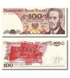100 Zloty, Polen, 1988, UNC 005672 фото