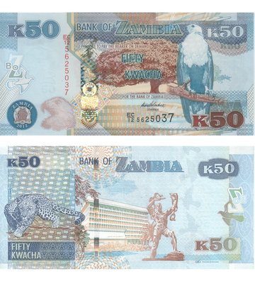 50 Kwacha, Замбія, 2012 рік, UNC 003134 фото