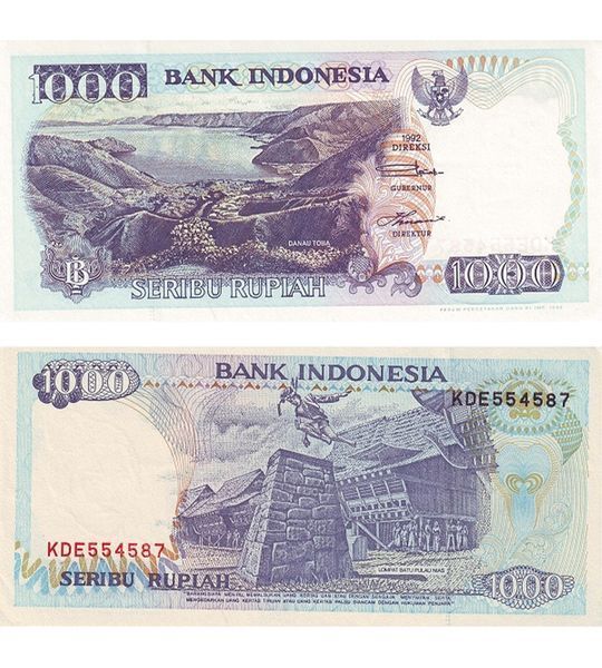 1000 Rupiah, Indonezja, 1992 ( 1998 ), UNC