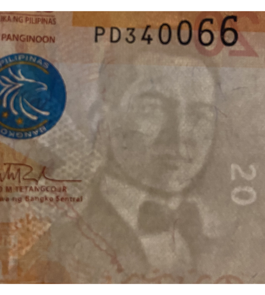 20 piso, Filipiny, 2019 rok, UNC