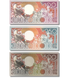 100, 250, 500 Gulden, Surinam, a&ntilde;o 1988, UNC 005522 фото 2