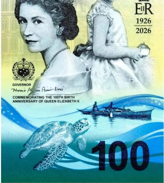 100 Tala, Samoa, 2026, UNC Polymer Gedenkbanknote 005623 фото