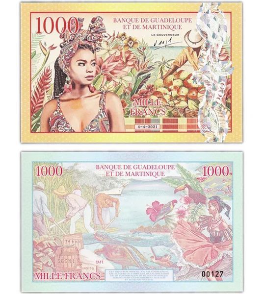 1000 Francs, Guadeloupe and Martinique, 2021, UNC
