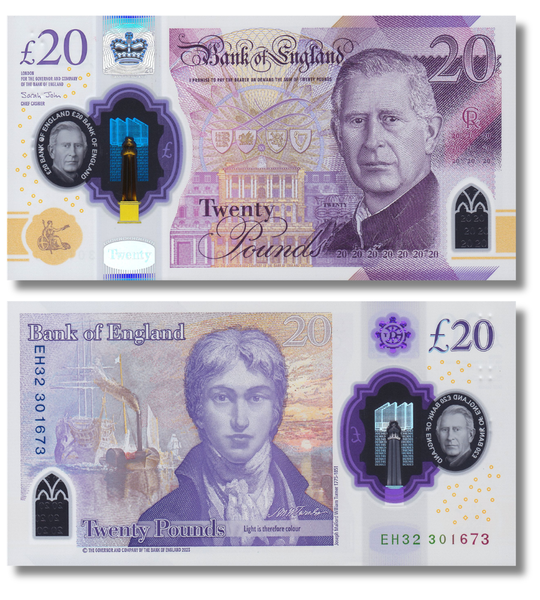 20 英镑, 英格兰, 2024年, 全新聚合物钞票 002836 фото 20 英镑, 英格兰, 2024年, 全新聚合物钞票 002836 фото