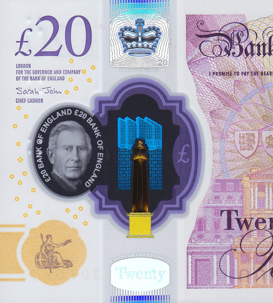 20 英镑, 英格兰, 2024年, 全新聚合物钞票 002836 фото 20 英镑, 英格兰, 2024年, 全新聚合物钞票 002836 фото
