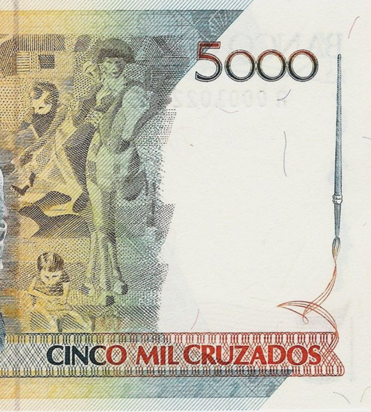 5 cruzados novos sur 5000 cruzados, Br&eacute;sil, 1989, UNC 005225 фото