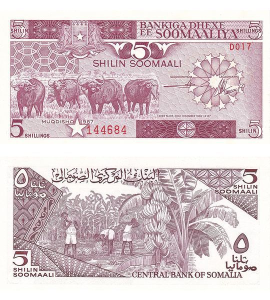 5 先令, 索马里, 1987年, 全新 003978 фото 5 先令, 索马里, 1987年, 全新 003978 фото