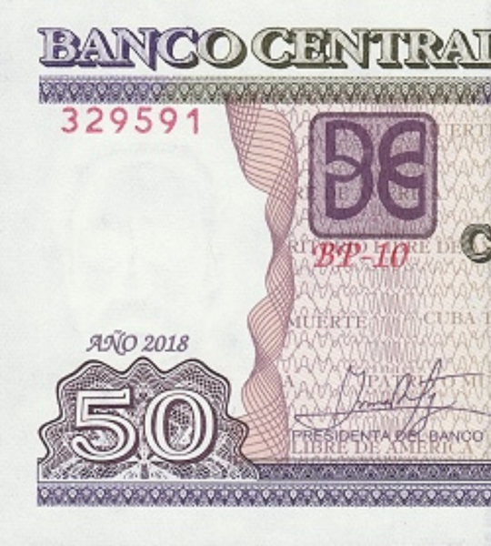 50 pesos, Kuba, 2018 rok, UNC