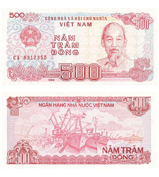 500 Dong, Wietnam, 1988, UNC