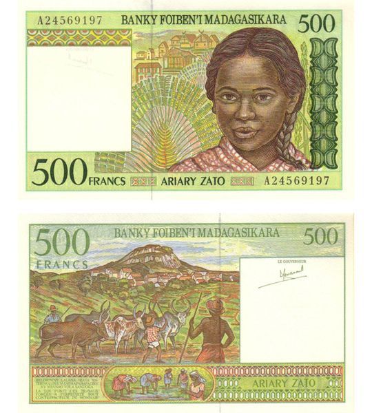 500 Francs, Madagaskar, 1994, UNC 004510 фото 500 Francs, Madagaskar, 1994, UNC 004510 фото