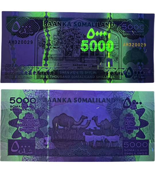 5000 Shillings, Somaliland, 2011, UNC