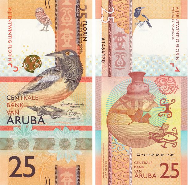 25 Florin, Aruba, 2019, UNC