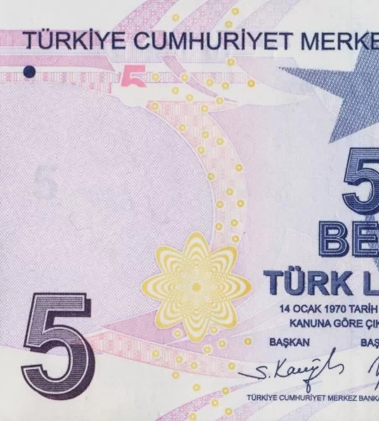 10 Banconote 5 Lirasi, Turchia, 2009 (2022), UNC 002145 фото