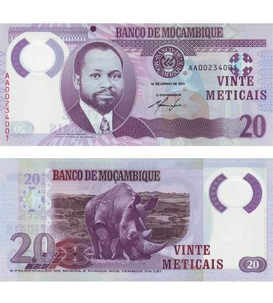 20 Meticais, Mosambik, 2011, UNC Polymer 003829 фото 20 Meticais, Mosambik, 2011, UNC Polymer 003829 фото