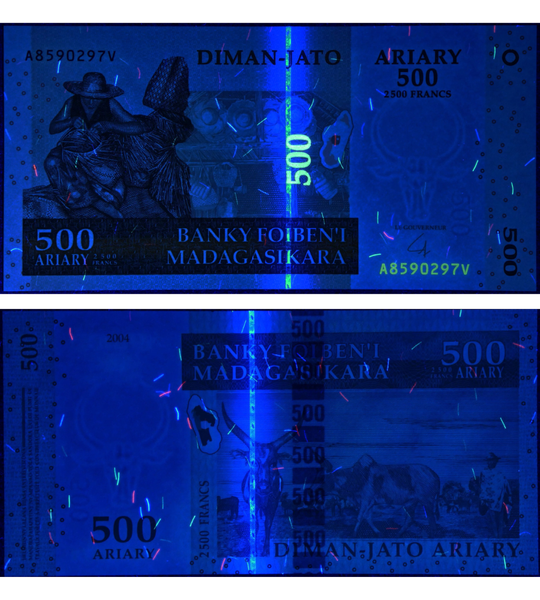 500 Ариари, Мадагаскар, 2004 год, UNC 005624 фото