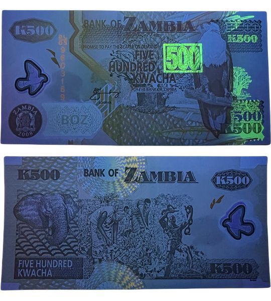 500 Kwacha, Zambia, 2011, UNC Polymer