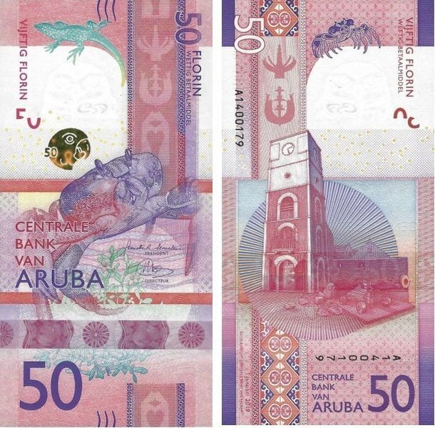 50 florines, Aruba, 2019, UNC 002937 фото 50 florines, Aruba, 2019, UNC 002937 фото