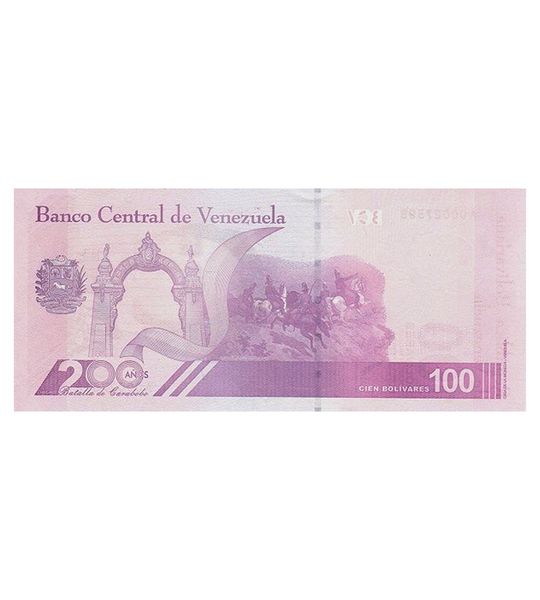 100 Bolivares, Венесуела, 2021 ( 2022 ) рік, UNC 001342 фото