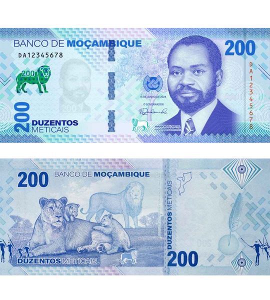 200 Meticais, Mosambik, 2024, UNC 003038 фото 200 Meticais, Mosambik, 2024, UNC 003038 фото