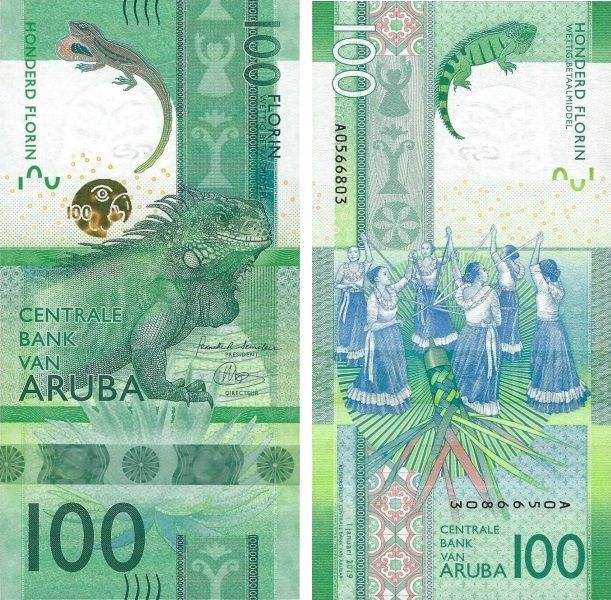 100 florins, Aruba, 2019, UNC 002938 фото 100 florins, Aruba, 2019, UNC 002938 фото