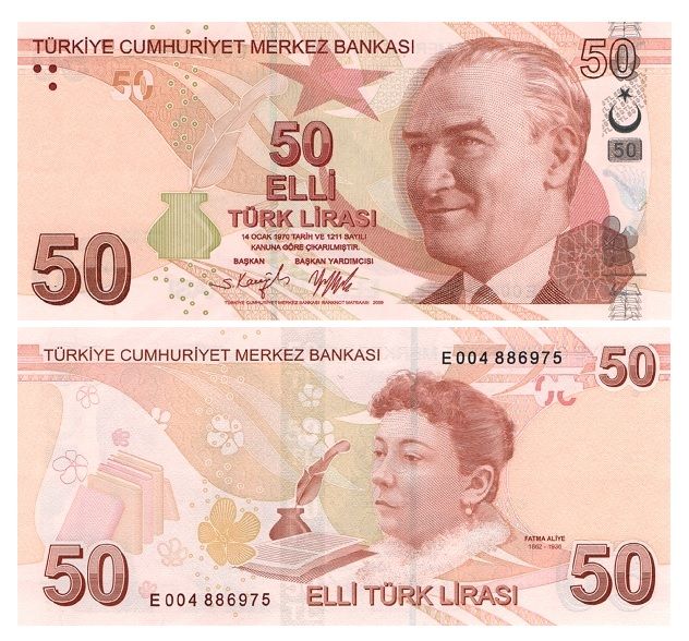 50 Lirasi, Turcja, 2021, UNC