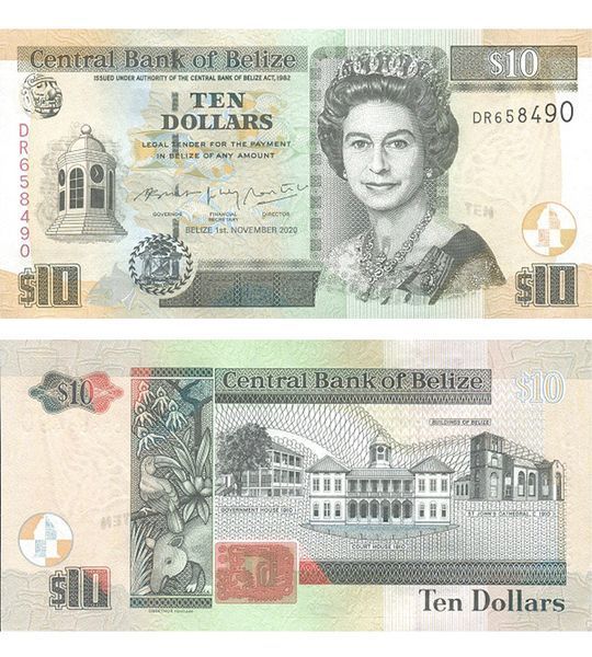 10 Dollars, Belize, 2020, UNC