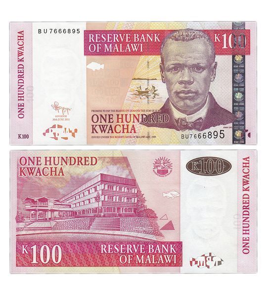 100 Kwacha, Malawi, 2011, UNC