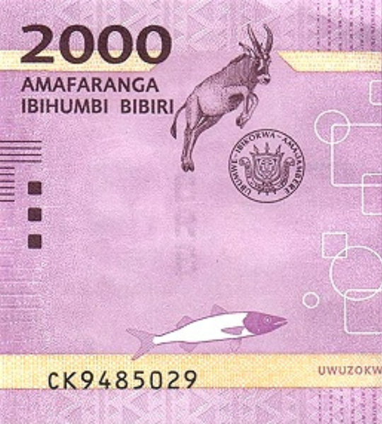 2000 Francos, Burundi, 2023, UNC 001643 фото