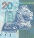 20 dolar&oacute;w, Hongkong, 2016 rok, UNC