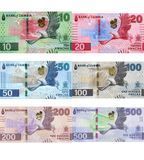6 банкнот 10, 20, 50, 100, 200, 500 Kwacha, Замбія, 2024 (2025) рік, UNC 004183 фото